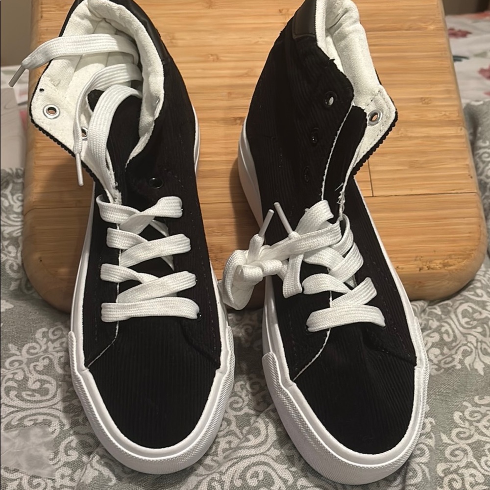Converse Black and White High-Top Sneakers